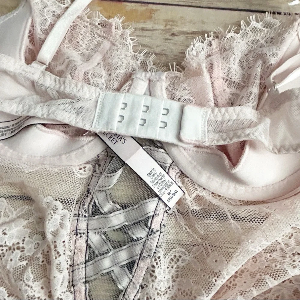 Victoria's Secret Pink Lace Bodysuit